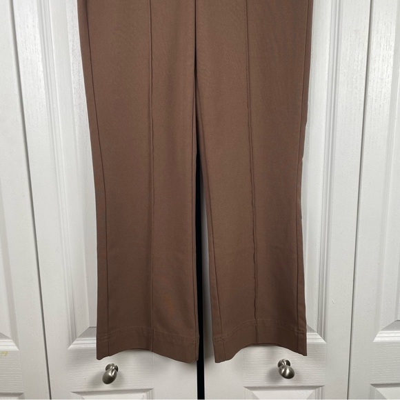 Bershka Slouchy Dad Tailored Pants Womens 4 Brown Straight Leg Career Academia - Picture 5 of 15